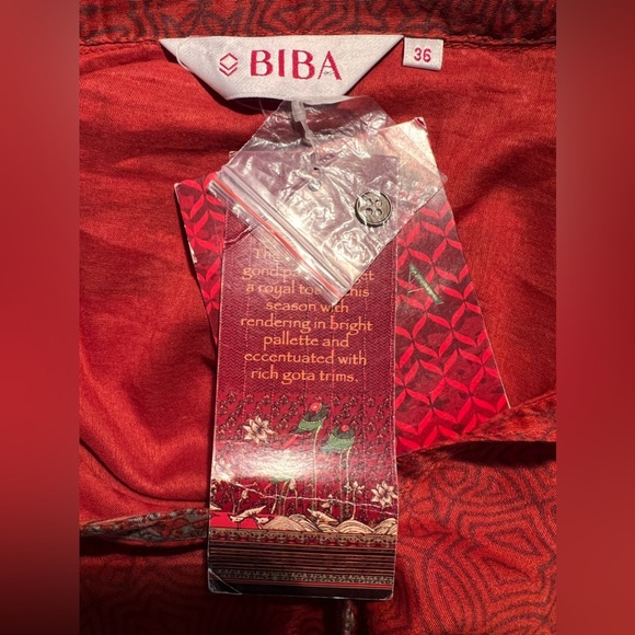 NWT Indian 36 TUNIC Kurta ETHNIC Top SMALL Women - Picture 3 of 15